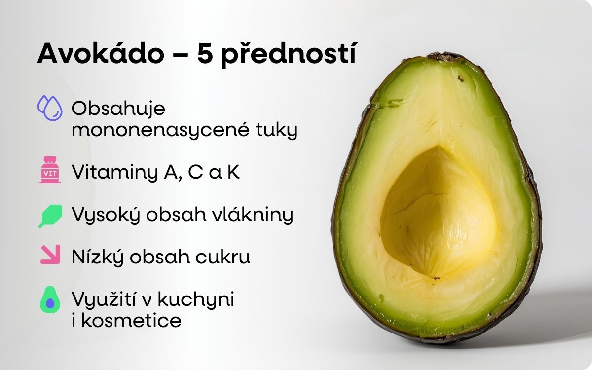 avokado pet prednosti